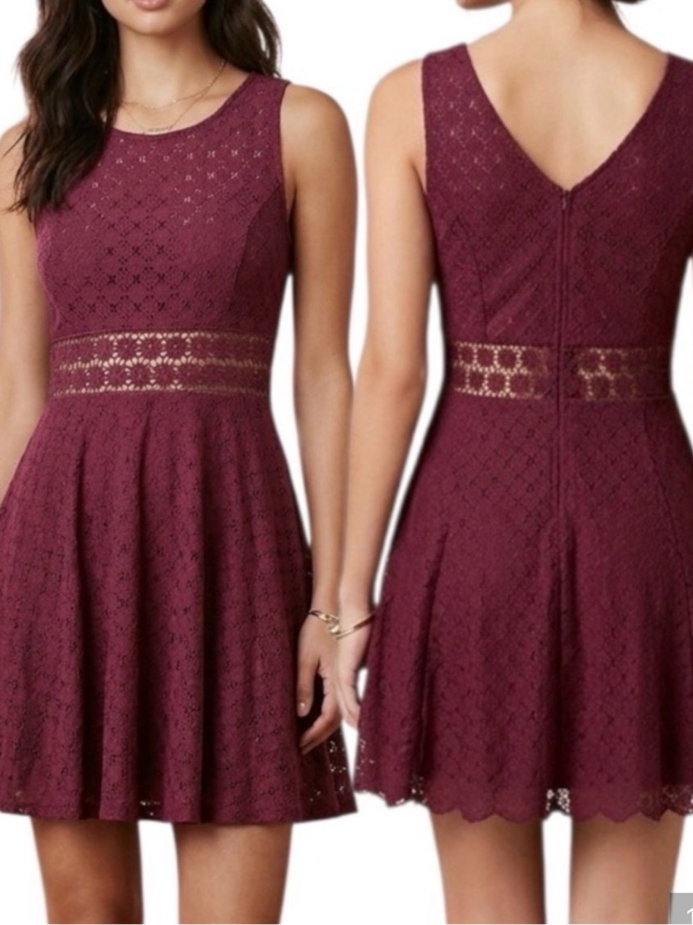 Free People Daisy waist sleeveless cutout dress.
